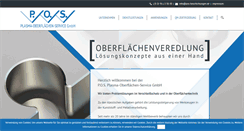 Desktop Screenshot of pos-beschichtungen.de